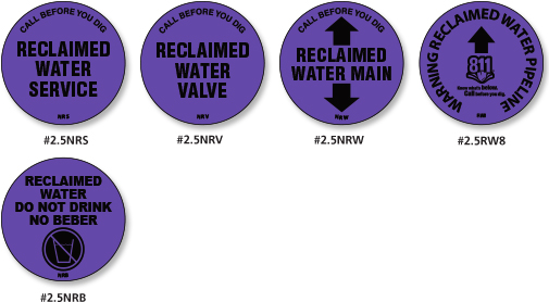 Stock Reclaimed water 2.5"