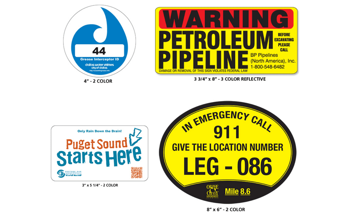 Various safety and information signs displayed.